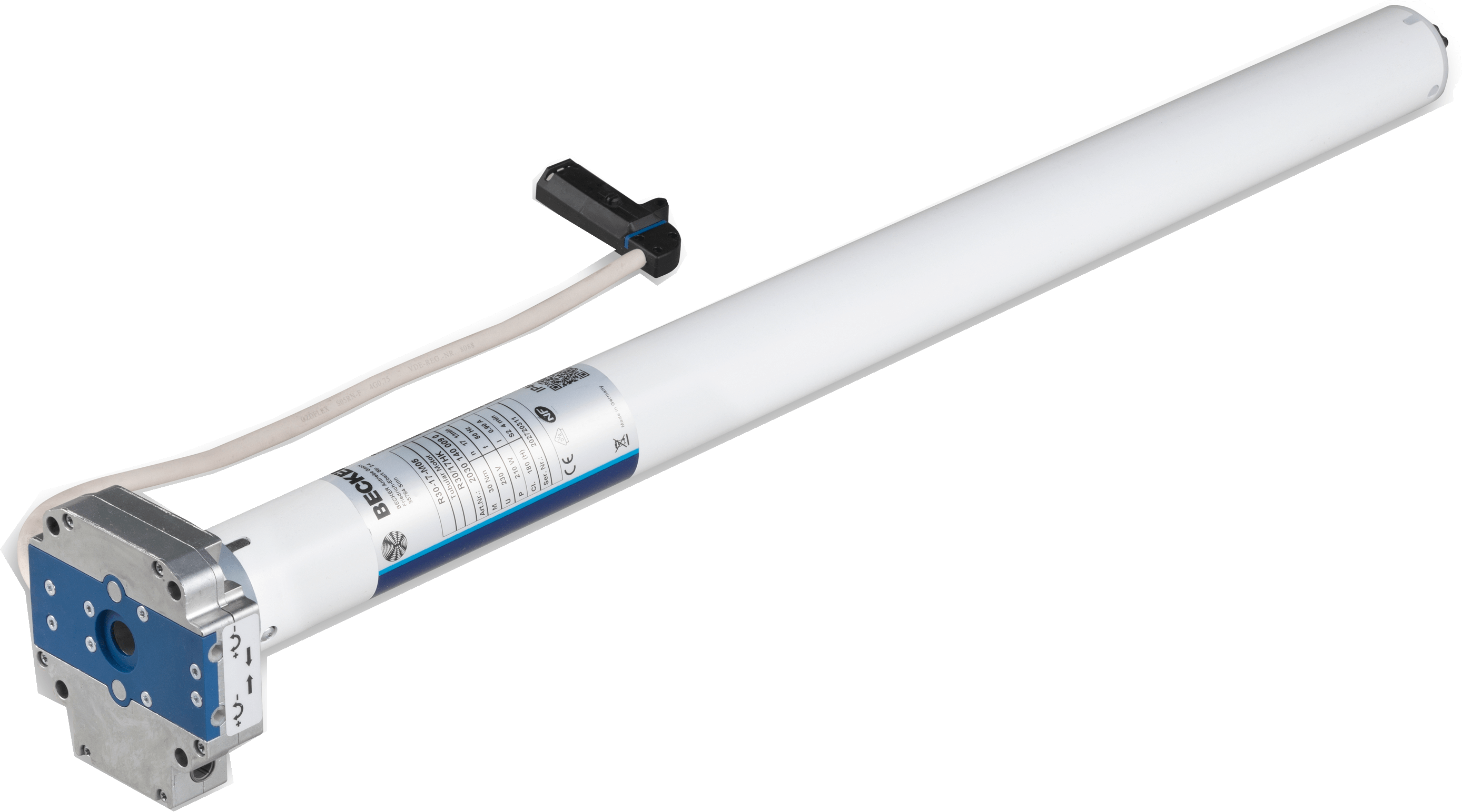 Rollladenantrieb mit mechanischer Endabschaltung, Nothandkurbel-Anschluss