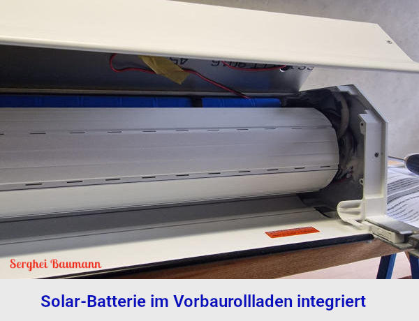 Rollladen Batterie-Einbau in Blendkasten