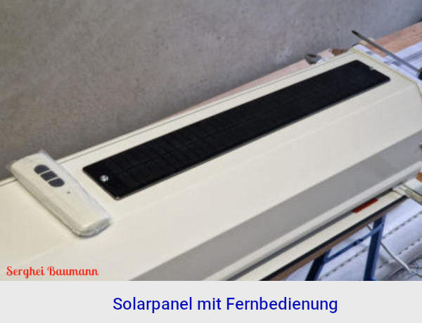 Rollladen mit integriertem Solarantrieb