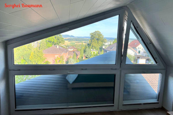 Schrägrollladen-Einbau