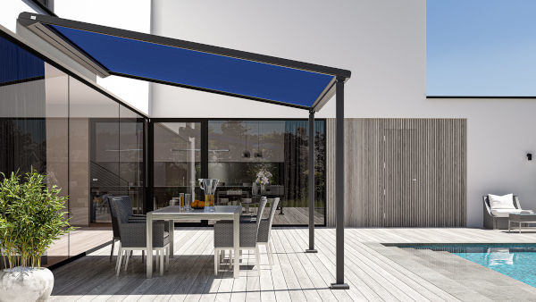 Portofino Pergola am Haus